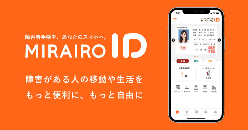 ミライロIDのバナー　