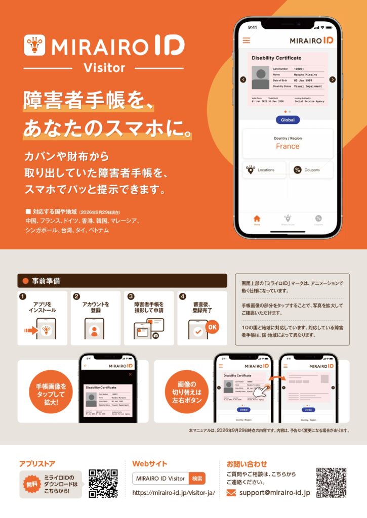 ミライロID利用マニュアル（インバウンド対応）